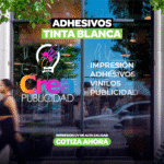 Impresión Adhesivo Tinta Blanca