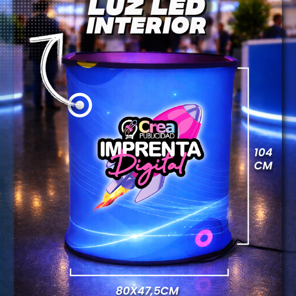 Stand Counter Luminoso Hexagonal