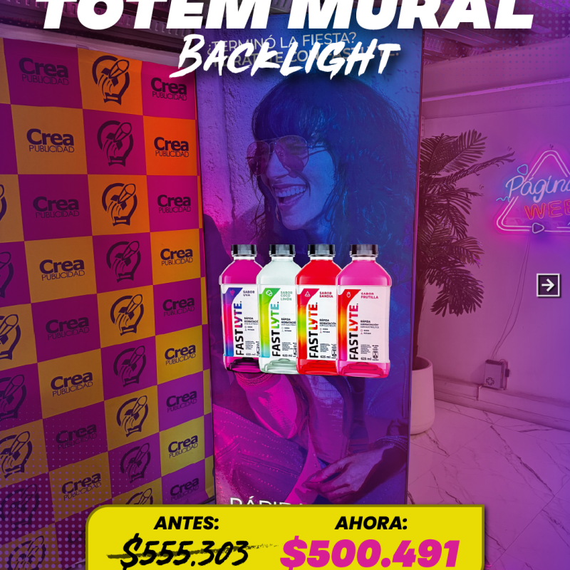Stand Totem Mural Luminoso