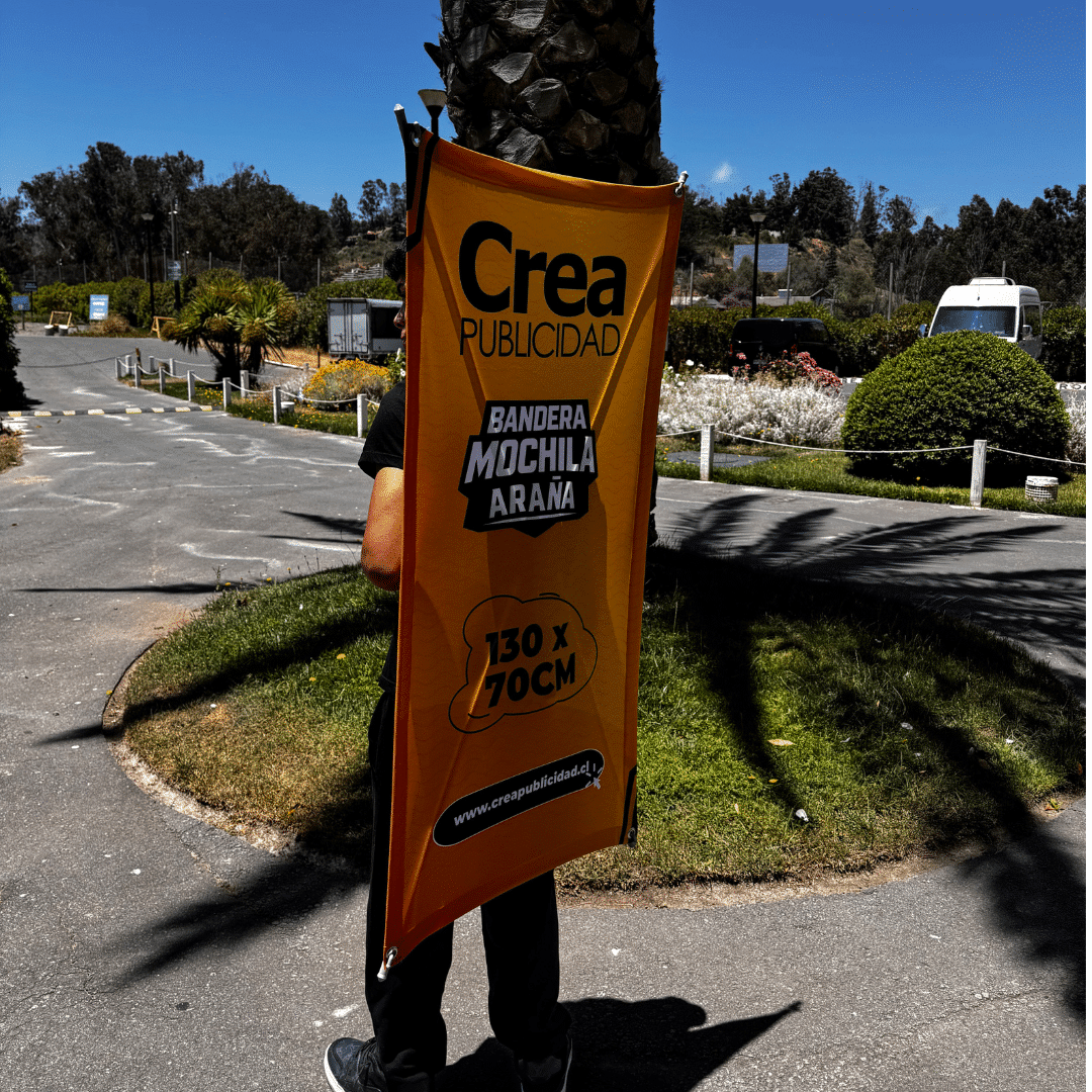 Mochila bandera en X