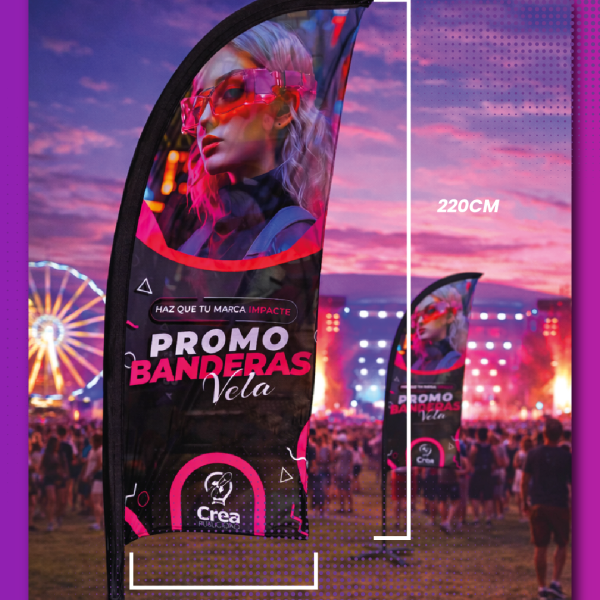 Promo Banderas Publicitarias Vela x2