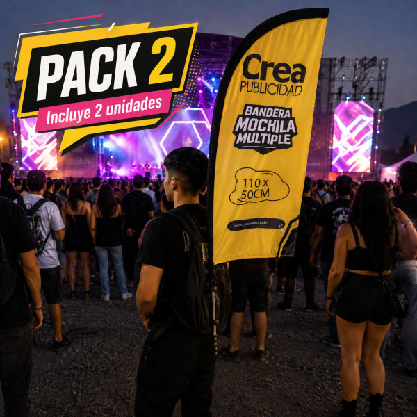Mochila Bandera Pack 2 Unidades