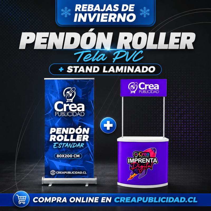 Stand Publicitario + Pendón Roller