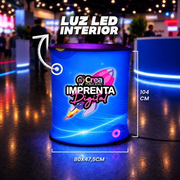Stand Counter Luminoso Hexagonal