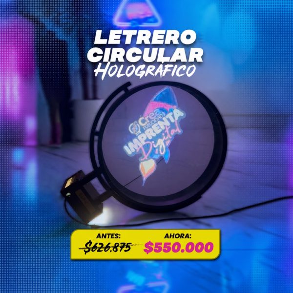 Letrero rompetrafico Holográfico