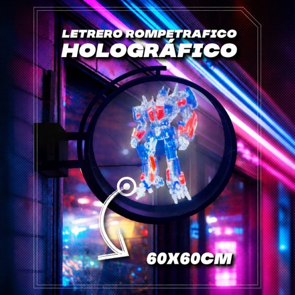 Letrero rompetrafico Holográfico