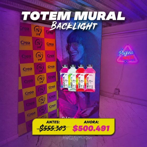 Stand Totem Mural Luminoso