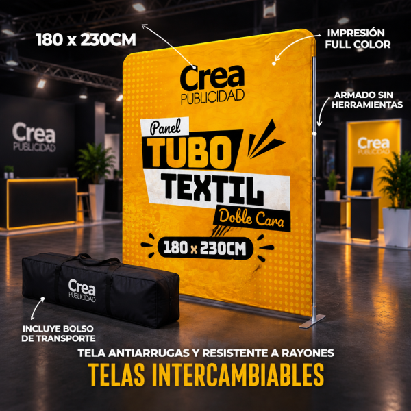 Panel Tubo Doble Cara 180x230