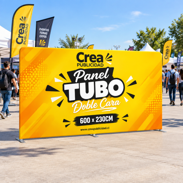 Panel Tubo Doble Cara 600x230